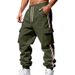 "Men's Heavyweight Fleece-Lined Cargo Joggers – Winter Workwear Pants With Multi-Pockets & Adjustable Drawstring (S-3XL, 6 Military Colors)"_viptrois.com