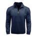 Men's Retro Zip-Up Fleece Hoodie With Stand Collar – Thickened Polyester Pullover For Fall & Winter (Black/Grey/Army Green/More)_viptrois.com