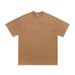 Trend Brand Small Neckline Solid Color 240G Cotton Cover Silk Cool Short Sleeve Loose Basic T-Shirt_viptrois.com