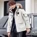 Men's Clothing Running Man Same Style Down Jacket Men's Winter New Korean Style Fashion Brand Mid Length White Duck Down Jacket Men_viptrois.com