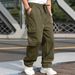 Men's Clothing Spring And Summer New Men's Overalls European And American Foreign Trade Drawstring Multi Pocket Casual Trousers_viptrois.com