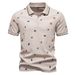 2025 Summer New Men's With Full Body Printed Letter Collar And Short Sleeve Polo Shirt For Men_viptrois.com