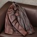 Men's Vintage PU Leather Jacket – Quilted Lined Biker Coat With Relaxed Fit (Black/Brown, Thin & Thickened Versions)_viptrois.com