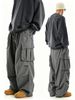 Summer Men's Casual Cargo Pants High Street Style Loose Fit Versatile Straight Leg Multi Pocket_viptrois.com