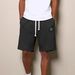 Summer New Arrival Men's Casual Shorts Simple Waffle Texture Embroidered Logo Solid Color American Style_viptrois.com
