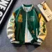 2025 Neue Frühjahr Männer Woolen Jacke Bestickt Vintage Stil Koreanische Trendy Baseball Uniform Patchwork Leder Mantel_viptrois.com