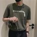 Black Short Sleeve T-Shirt Men's Summer Casual Five-Sleeve Crew Neck Printed Men's Trendy Versatile Top T-Shirt_viptrois.com