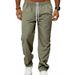 Men's Clothing Men's High Street Casual Loose Straight Leg Trousers Breathable Light Luxury Business Commuter Style_viptrois.com