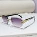 Fashion Square Sunglasses With Diamond-Cut Edges UV400 Protection Glamorous Oversized Sun Glasses Trendy Streetwear Accessory For Driving, Travel_viptrois.com