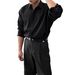 Men's Clothing Spring And Autumn Long Sleeved Shirt For Men Fashion Business Shirt Vertical Striped Texture Solid Color Light Mature Loose Ironing Top_viptrois.com