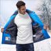 Men's Thermal Fleece-Lined Waterproof Windproof Ski Jacket For Outdoor Hiking Camping Winter Sports (Black/Red/Army Green/Navy Blue)_viptrois.com