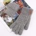 Wool touch screen gloves Warm knit half-finger gloves and fleece jacquard gloves_viptrois.com