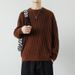 Cross-Border Source Fashion Jacquard Round Neck Thick Knit Sweater For Men Winter New Youth Thickened Warm Base Shirt_viptrois.com
