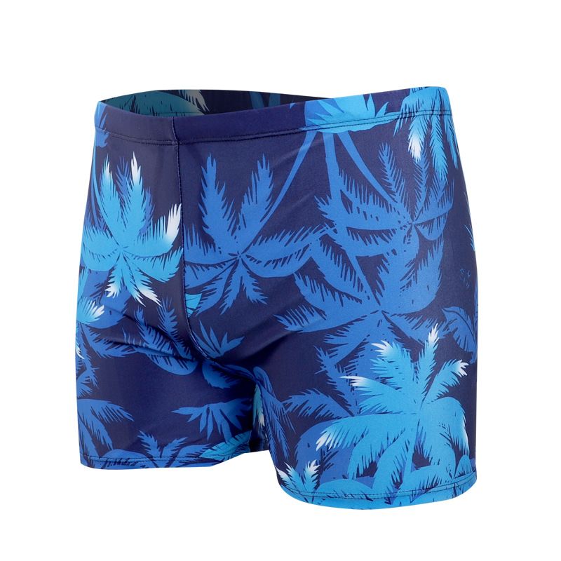 Man's clothing Fashion printed swim shorts men's professional boxer swimsuit quick drying hot spring swimming equipment flower pants_viptrois.com