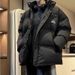 Couple Winter High-End 2024 New Trendy Brand Fashion Padded Jacket Solid Color Stand Collar Loose Cotton Coat For Men_viptrois.com