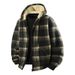 Autumn And Winter Men's Sweater Cardigan Striped Plaid Fleece Thickened Casual Sports_viptrois.com
