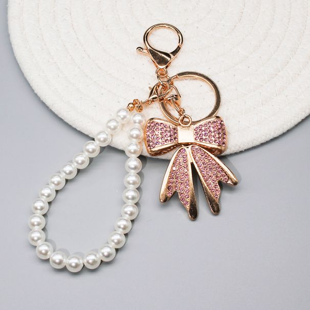 Diamond Bow Mobile Phone Chain Love Buckle Earphone Shell Decorative Pendant Jewelry Key Chain Pendant_viptrois.com