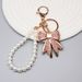 Diamond Bow Mobile Phone Chain Love Buckle Earphone Shell Decorative Pendant Jewelry Key Chain Pendant_viptrois.com