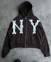 Men's Clothing Unisex Embroidered Hooded Zip-Up Sweatshirt - Oversized Streetwear Jacket Fashion Trends_viptrois.com