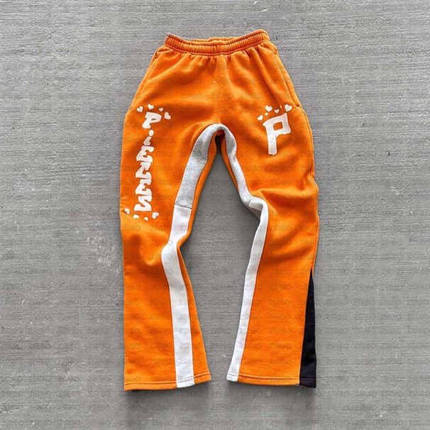 Independent Store European American High Hip-Hop Street Dance Sweatpants With Patchwork And Unique Letter Print_viptrois.com