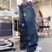 Men's Clothing Retro Personality Ripped Beggar Jeans Men Spring Street Fashion Brand Handsome Loose Straight Long Pants Men_viptrois.com