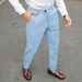 Men's Clothing Slim Fit Business Trousers Solid Color Casual Summer Thin Long Pants_viptrois.com