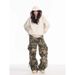 Men's Loose Fitting Cargo Pants Heavy Camouflage Long Trousers With Multi Pocket Design Retro Style For Spring Autumn_viptrois.com
