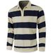 Men's Contrast-Trim Polo Shirt – Stretch Knit Business Casual Top With Color-Blocked Collar (XS-XXL, Quick-Dry Polyester, Slim Fit)_viptrois.com