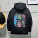 Designer Fashion Splicing Jacket Men's 2023 Autumn New Korean Version Loose Personality Hooded Trendy Men's Jacket_viptrois.com