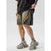 Men's Distressed Denim Shorts High Street American Retro Washed Loose Casual_viptrois.com