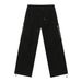 Men's Clothing High Street Cleanfit Splicing Zipper Design Hip Hop Casual Solid Color Jeans_viptrois.com