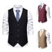 Men's Suit Vest Wedding Party V-Neck Vest Vest_viptrois.com