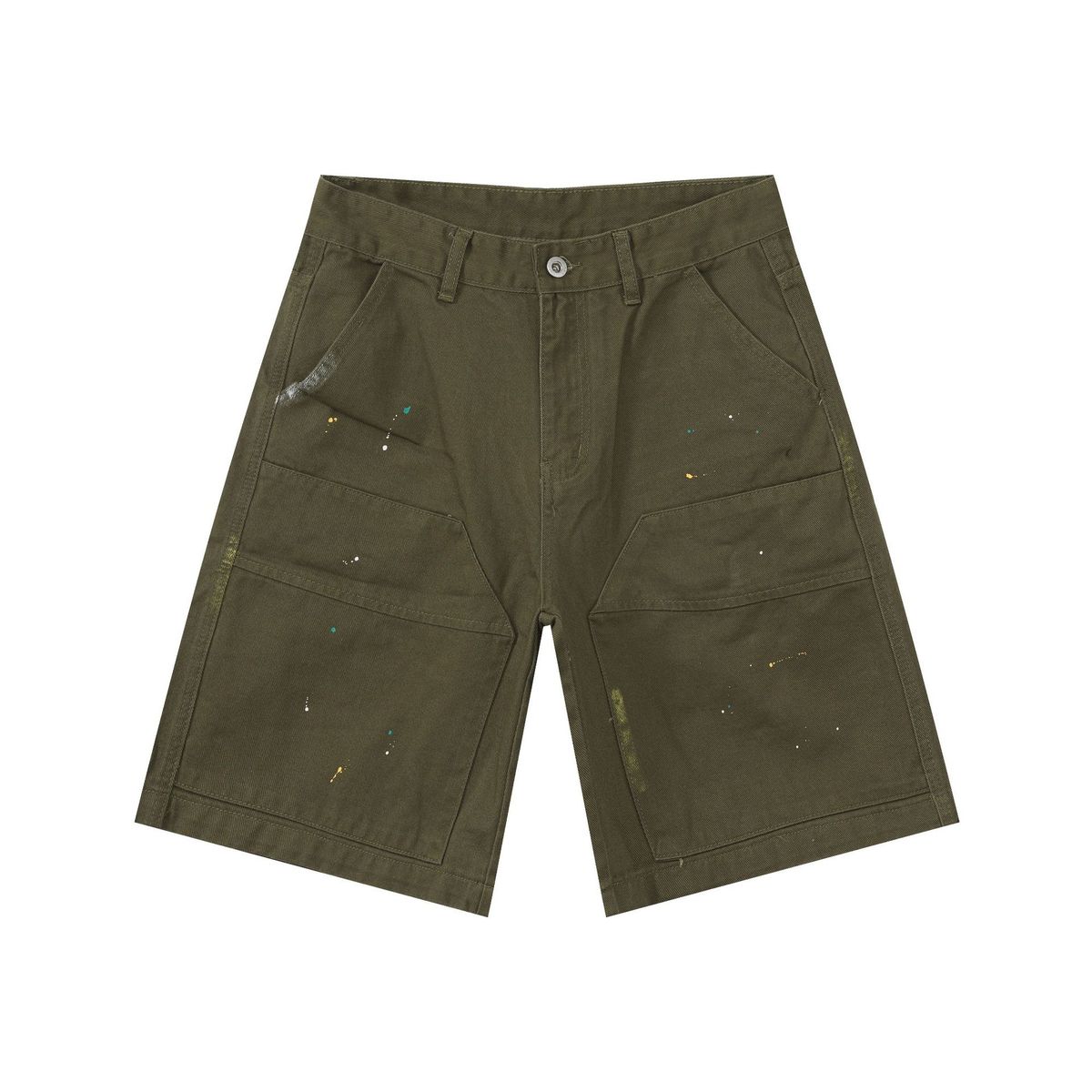 Men's Clothing Workwear Denim Shorts Summer Functional Style Casual Loose Shorts Mid Length Pants_viptrois.com