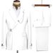 Men's Clothing European And American Foreign Trade Business Casual Suits Men's Two Piece Suits Groom Best Man Wedding Banquet Dress Suits_viptrois.com