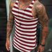 New Fashion Striped Men's Sweater Sleeveless Sports Knitted Vest_viptrois.com