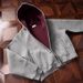 Men's Clothing Old Money Style Hooded Sweatshirt Men's Autumn And Winter Casual Heavyweight US Embroidered Imperial Red Inner Cardigan Coat_viptrois.com