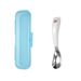 Mother & Kids 316 Stainless Steel Children's Spoon Two Color Bear Ingot Spoon Baby Eating Training Spoon_viptrois.com