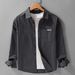 Fresh Long Sleeved Shirt For Men, Fashionable And Versatile, Casual And Artistic Loose Top For Men_viptrois.com