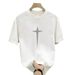 Cotton Short Sleeved Men's New Trendy Brand Instagram T-shirt Round Neck Base Shirt Versatile And Cool Top_viptrois.com