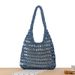 French Style Large Capacity Hollow Paper Woven Bag Simple and Versatile Underarm Shoulder Bag Suitable for Seaside Vacation Tote Bag_viptrois.com