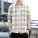 Retro Checkered Shirt For Men, Stylish And High-end Long Sleeved Shirt, Trendy And Versatile Casual Top_viptrois.com