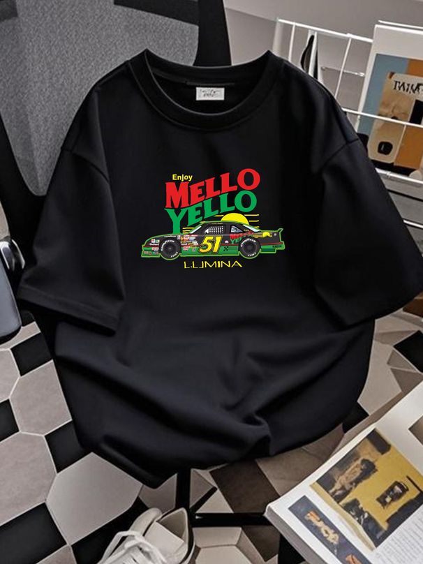 New Shirt Mello Yello 51 Cole Trickle Logo Men's Black T-Shirt USA Size S To 5XL Breathable Stylish Top For Everyday Wear Unisex Streetwear Homme_viptrois.com