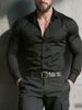 2025 Spring White Shirt Men's Long Sleeve Formal Shirt Men's Casual Business_viptrois.com