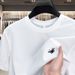 CID Exclusive Summer Men's Crew Neck Short Sleeve T Shirt, Casual, Stylish, Versatile, Thin, Ice Silk Cooling Top_viptrois.com