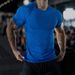 Men's Stretch Milk Silk Crew Neck T-Shirt - Lightweight Quick-Dry Athletic Tee For Running Gym Workout Casual Wear_viptrois.com