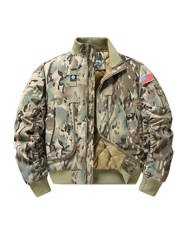 MA Jacket Cotton Thickened Tooling Air Force Loose Large Size Casual Jacket Baseball Uniform Camouflage_viptrois.com