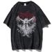 Men's Clothing T Shirts T Shirts T Shirts Angel Street Print Y2K Tops Retro Summer Short Sleeves Graphic Gothic_viptrois.com