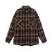 Loom Loom Cuban Vintage Unisex Loose Fit Autumn Winter Japanese Style Woolen Coat Retro Long Sleeve Shirt Couple Trend_viptrois.com