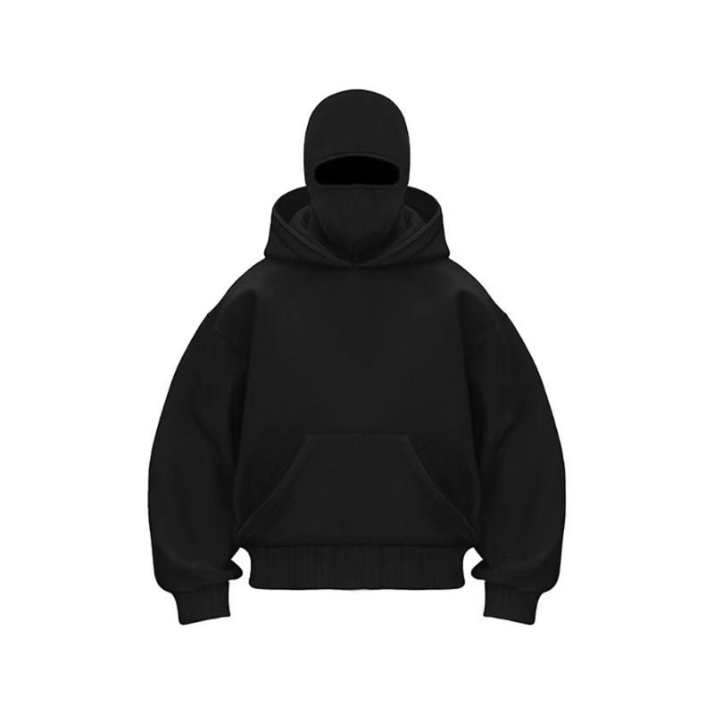 Men's Clothing Ins New Hooded Sweater Jacket Men And Women Masked Double Hood Pullover Sweater_viptrois.com