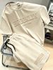 Men's 2 Piece Summer T-Shirt And Shorts Set Breathable Short Sleeved Crew Neck Top with Drawstring Elastic Waist Bottoms_viptrois.com